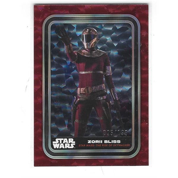 2023 Topps Star Wars Flagship card #74 Zorii Bliss Red Foil #d 025/199