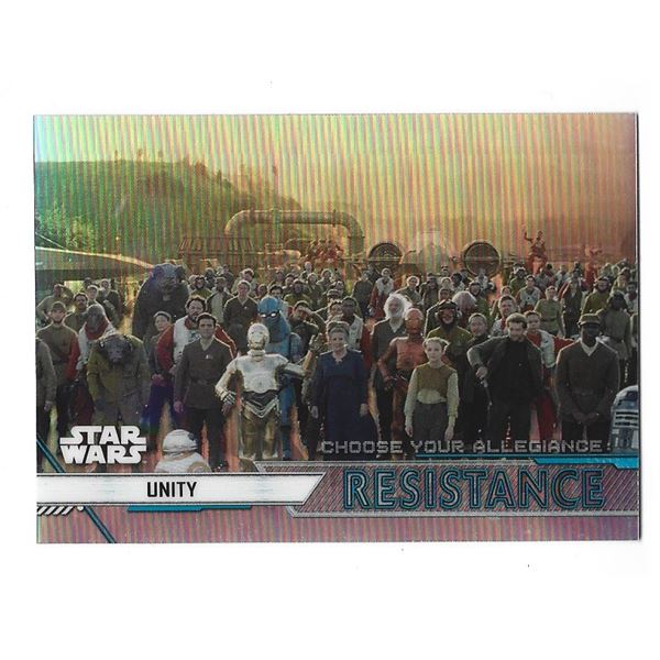 2020 Star Wars Chrome Perspectives Choose Your Allegiance Resistance card CR-2 Unity