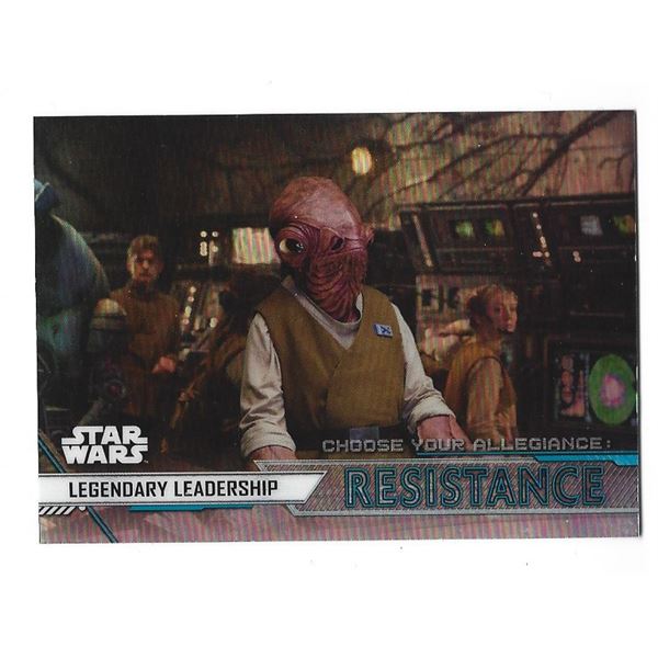 2020 Star Wars Chrome Perspectives Choose Your Allegiance Resistance CR-13 Legendary Leadership