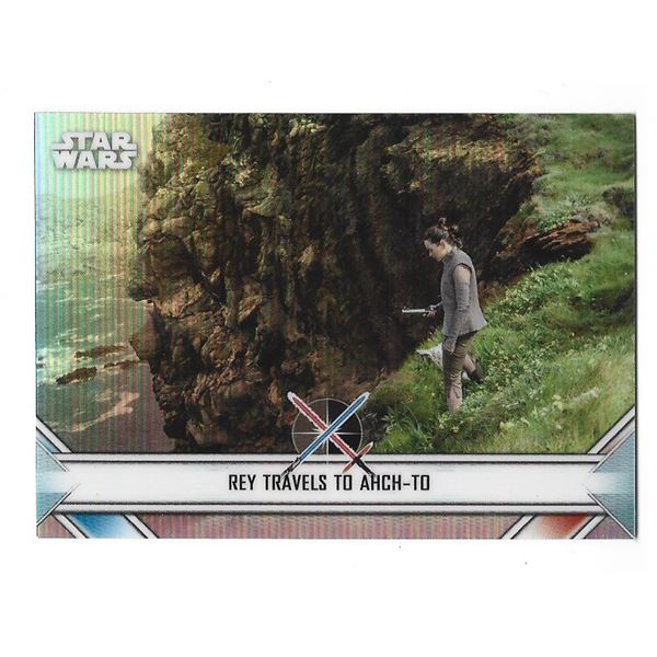 2020 Star Wars Chrome Perspectives Empire at War card EW-9 Rey Travels to AHCH-10