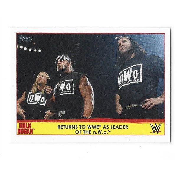 2015 Topps WWE Champion Spotlight Hulk Hogan Tribute card #28 of 40