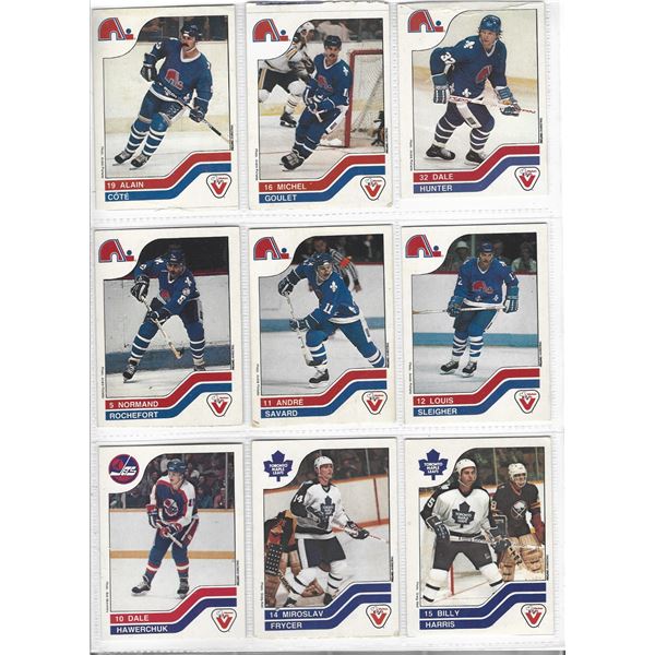Lot of 9 1983-84 Vachon NHL Hockey cards
