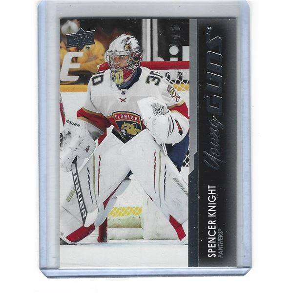 Spencer Knight 2021-22 Upper Deck Young Guns Rookie card #223