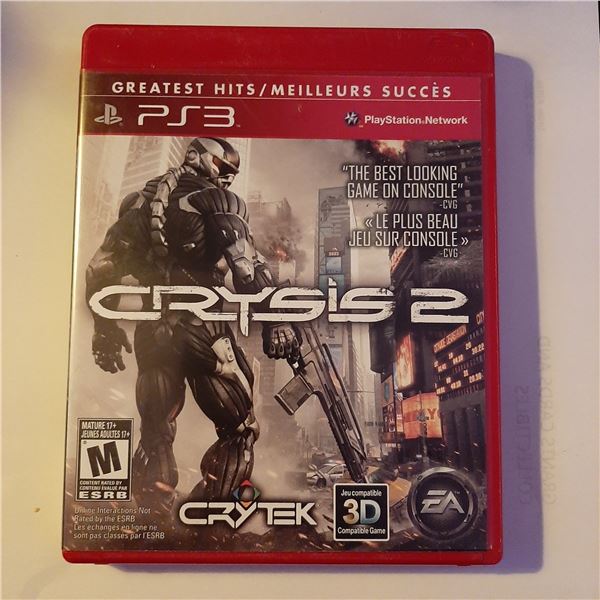 Crysis 2 PS3 Playstation 3 Game - CIB - Complete in Box