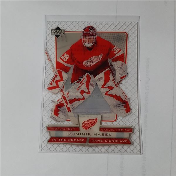 Dominik Hasek UD Mcdonalds In The Crease Acetate card ICDH