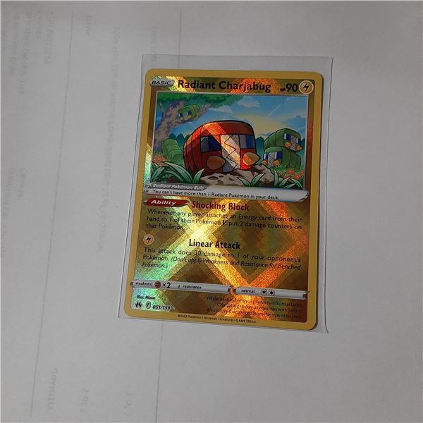 Pokemon Radiant Charjabug Holo 051/159