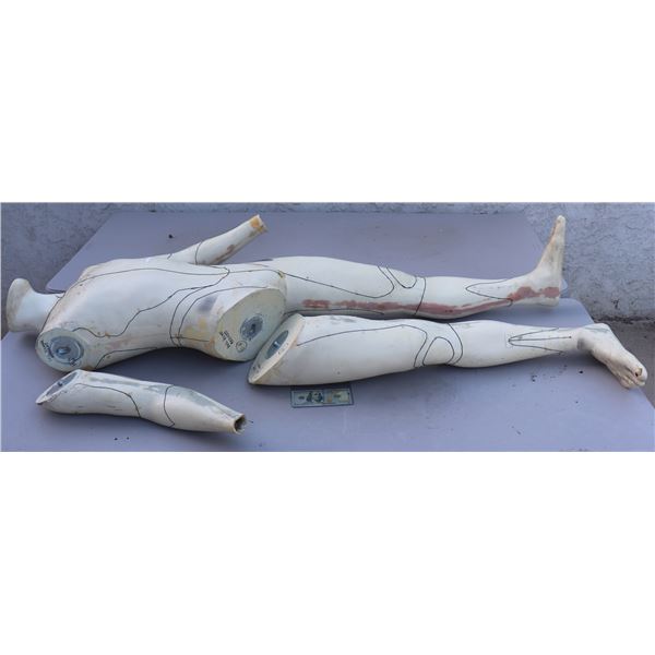 BATMAN FOREVER VAL KILMER LIFE BODY CAST W PANTHER SUIT PATTERN MAP ONLY KNOWN EXAMPLE SUPER HERO