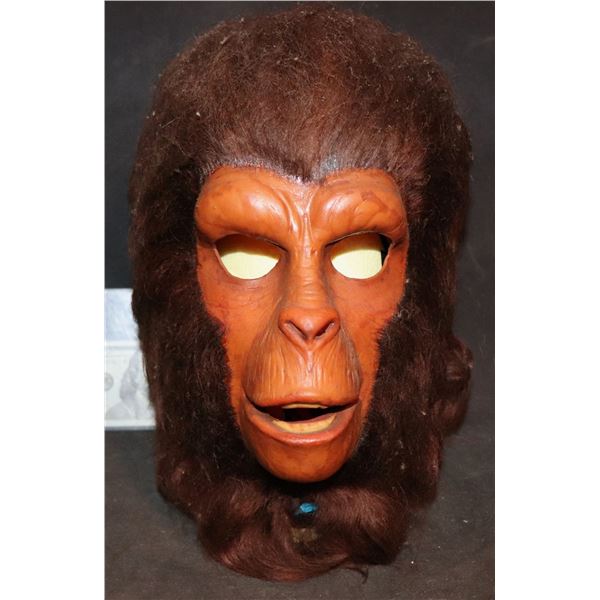 DON POST PLANET OF THE APES ZYRA [DR ZIRA] 1974 MASK W GLUED IN TEETH APJACK 20TH CENTURY FOX LABEL
