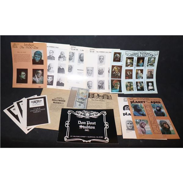 DON POST VINTAGE MONSTER MASK DEALER PACK CATALOG COLLECTION