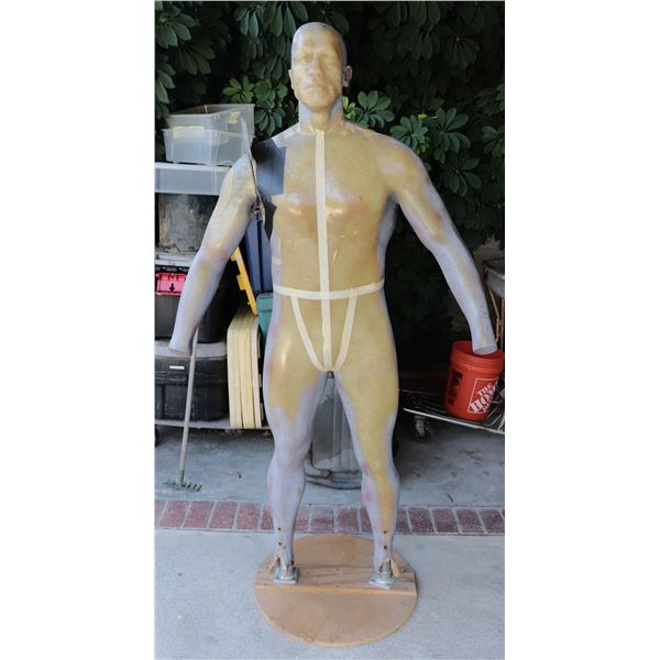 JINGLE ALL THE WAY TURBO MAN ARNOLD SCHWARZENEGGER LIFE BODY CAST MANNEQUIN SUPER HERO