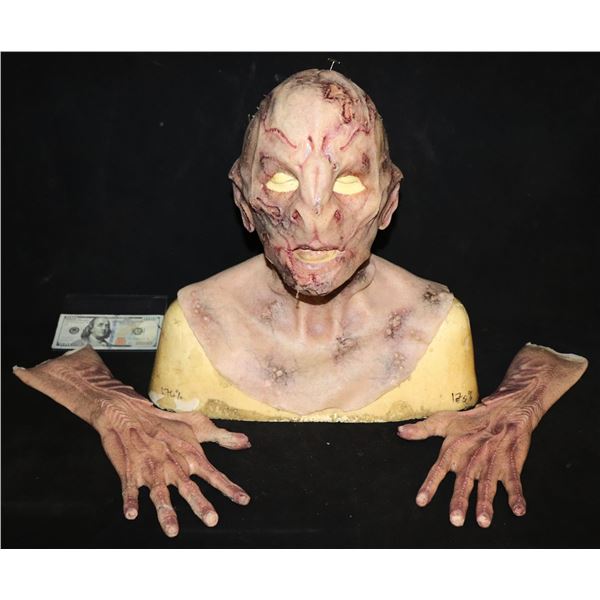 STAR TREK DISCOVERY SIRANNA DURING VAHAR'AI ALIEN SILICONE SCREEN MATCHED HERO MASK & HANDS ON BUST