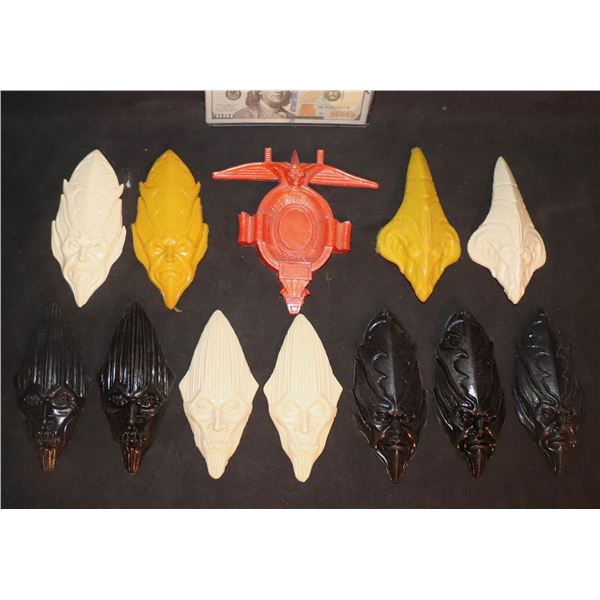 CHRONICLES OF RIDDICK LOT OF 12 FACE CASTINGS 4 TYPES