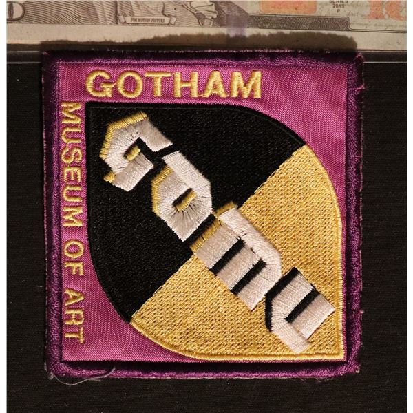 BATMAN & ROBIN FOREVER GOTHAM MUSEUM OF ART GOMU PATCH SUPER HERO