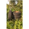 Image 7 : Four Dunlop 11.00-20 Truck Tires with Rims