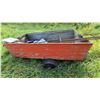 Image 5 : Homemade Wooden Utility Trailer With Steel Frame and Spare Tire