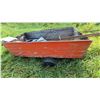 Image 6 : Homemade Wooden Utility Trailer With Steel Frame and Spare Tire