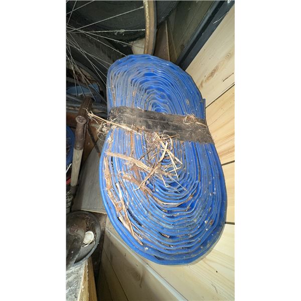 Blue Layflat Water Discharge Hose, Heavy-Duty