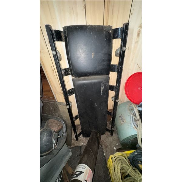 Black Padded Floor Creeper With Metal Frame