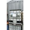 Image 1 : Two 1000L Plastic IBC Liquid Storage Totes with Metal Cage