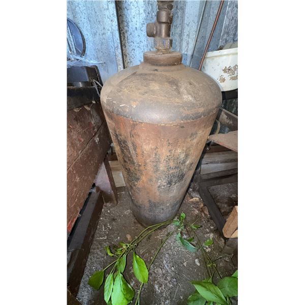 Large Compressed Gas Cylinder with Valve