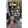 Image 2 : Shop Shelf Lot With Tools, Parts, and Fluids