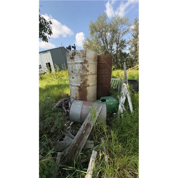 Used Metal Barrels, Tanks and Miscellaneous Items