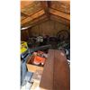 Image 1 : Wooden Shed With Contents Including Tools and Miscellaneous Items