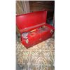 Image 1 : Beach Red Metal Tool Box with Assorted Tools