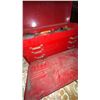 Image 3 : Beach Red Metal Tool Box with Assorted Tools