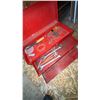 Image 4 : Beach Red Metal Tool Box with Assorted Tools