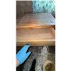 Image 2 : Wooden Three-Drawer Chest with Brass Handles