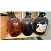 Image 1 : 3 Large Glass Carboys with Handles