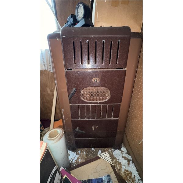 Brown Metal Wood or Coal Burning Heater Stove