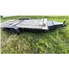 Image 6 : Tandem Axle Flatbed Utility Trailer, Steel Frame, Wood Deck