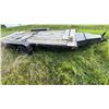 Image 7 : Tandem Axle Flatbed Utility Trailer, Steel Frame, Wood Deck