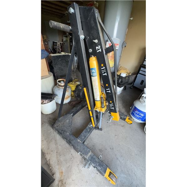 2-Ton Folding Hydraulic Engine Hoist Shop Crane