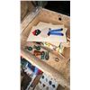 Image 13 : Large Wood and Metal Steamer Trunk with Contents