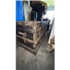 Image 2 : Large Wood and Metal Steamer Trunk with Contents