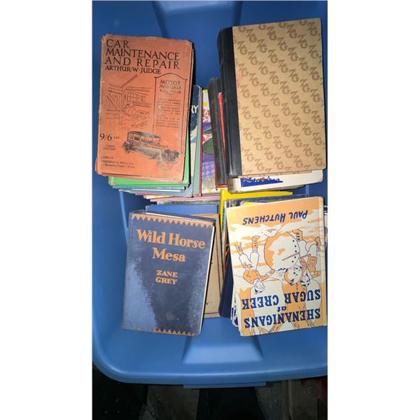 Vintage and Classic Books Including Zane Grey and Paul Hutchens