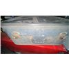 Image 14 : Vintage Suitcase With Sewing Patterns, Fans, Blocks, and Collectibles