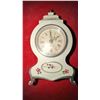 Image 1 : Bayard White Plastic Mantel Alarm Clock, Made in Hong Kong