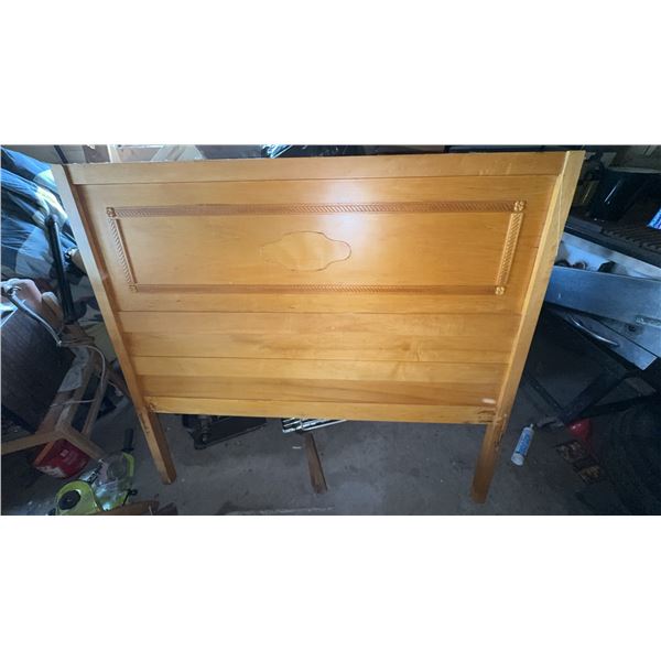 Wooden Headboard and Footboard Set