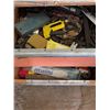 Image 1 : Orange Metal Tool Cabinet with Assorted Tools