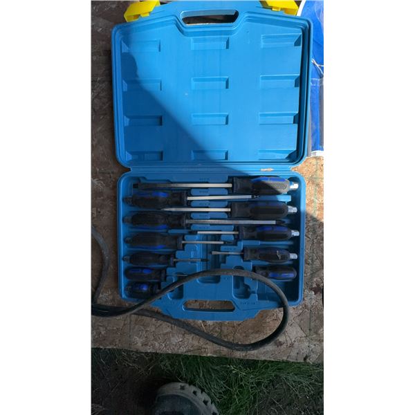 10-Piece Metal File Set with Blue Case