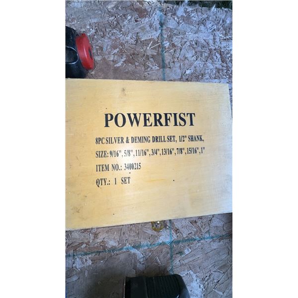 Powerfist 8-Piece Silver & Deming Drill Set, 1/2" Shank