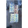 Image 1 : Five Vintage New Brunswick License Plates Assorted Years