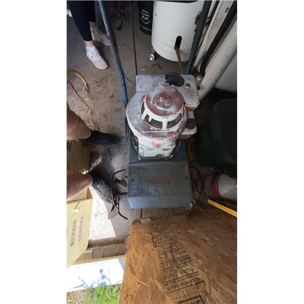 Vintage Gas-Powered Rototiller With Briggs & Stratton Engine