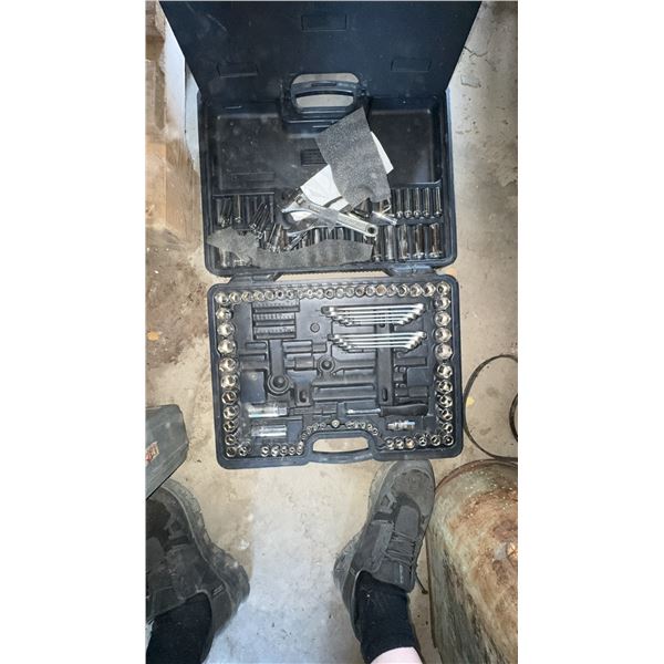 Socket And Tool Set In Hard Case