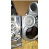 Image 8 : Garage Cabinet Contents with Stereo, Bottles, Tools, and Hardware