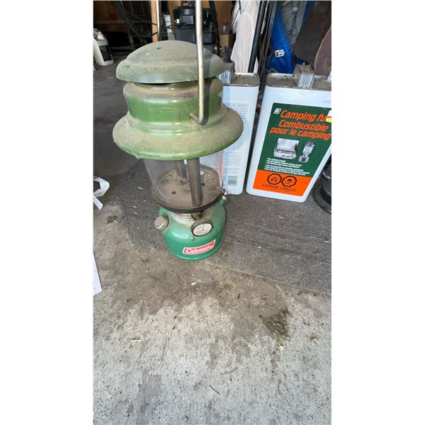 Coleman Green Lantern with Camping Fuel and Black Lantern